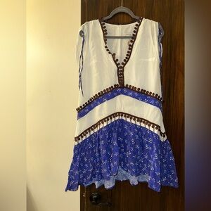 Lug Von Siga Off White With Embroidery Aubree Dress (D9)